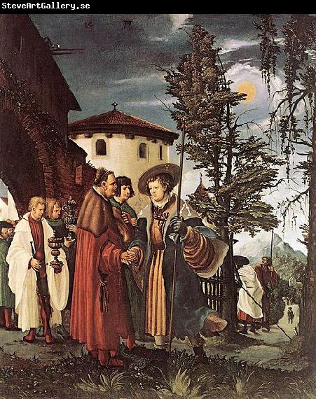 Albrecht Altdorfer St Florian Taking Leave of the Monastery